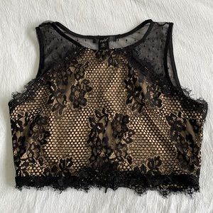 Laced crop top